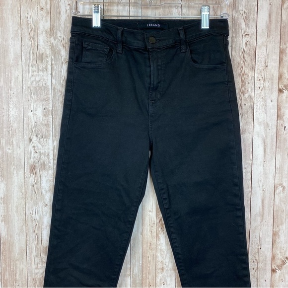 J Brand Women’s Ruby High Rise Crop Frayed Hem Denim Jean Black Size 27 - Picture 5 of 16